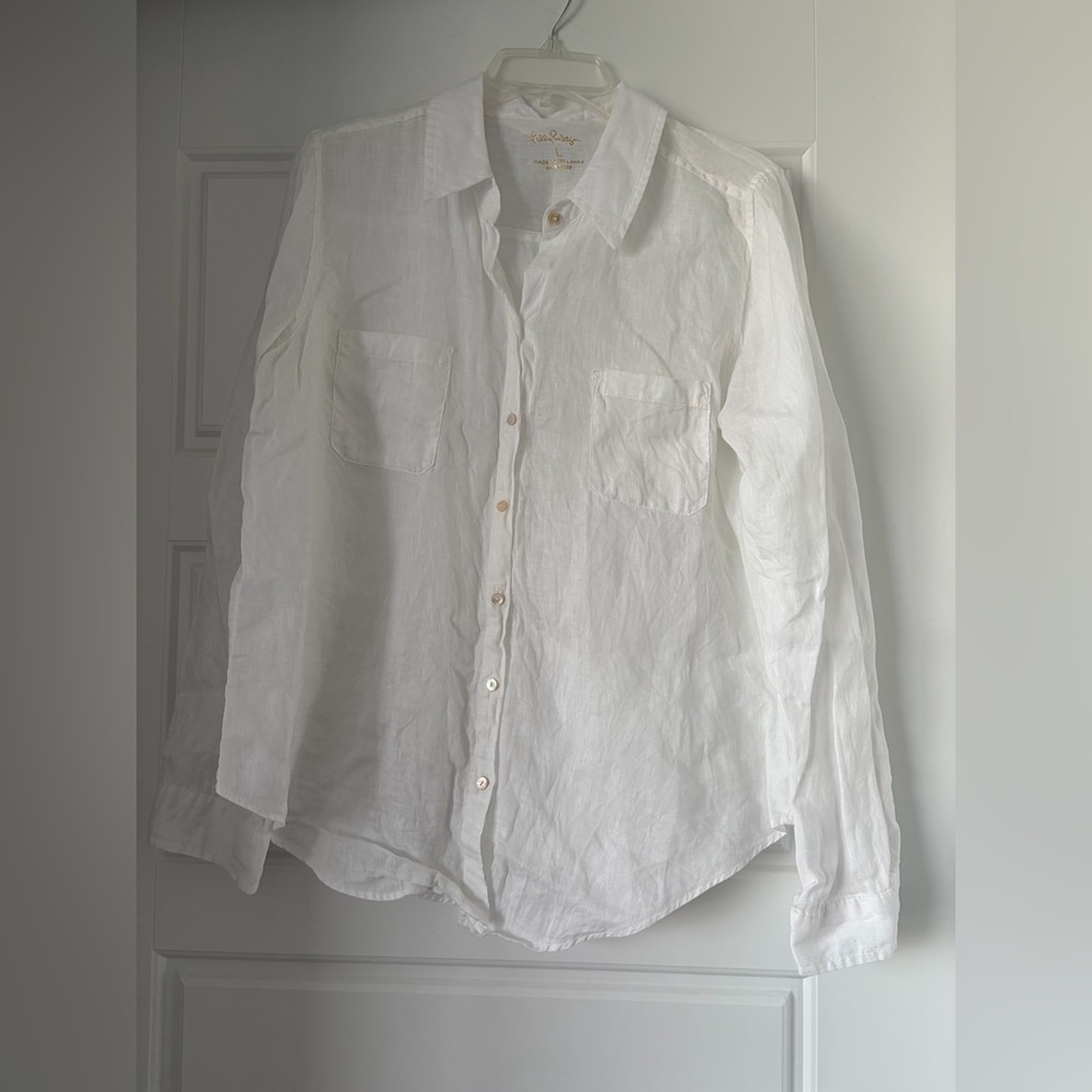 Lilly Pulitzer Seaview Linen Top
